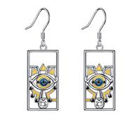 YFN Anime/Zelda orecchini in argento Sterling Tanjiro orecchini pendenti da donna, Argento sterling, Nessuna pietra preziosa