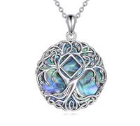 YFN Collana con albero della vita, in argento sterling 925, con ciondolo a forma di albero di NA, ricreazione, gioielli anestetici, regali per uomo e donna