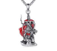 YFN Collana con ciondolo a forma di statua degli dei, in argento Sterling | Gioiello protettivo, per la festa della mamma, Natale, Capodanno, compleanno, regalo per donne, uomini, nonne, mamme, figlie