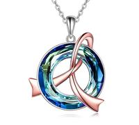 YFN Collana per cancro al seno per donne in argento sterling Cancer Warriors gioielli Survivor Regali, Argento sterling, Nessuna pietra preziosa