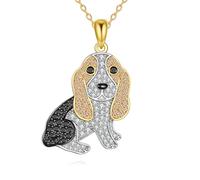 YFN Collana per cani in argento Sterling carino animale ciondolo gioielli amanti del cane regali per le donne, Normal, Argento sterling, Nessuna pietra preziosa
