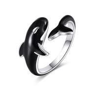 YFN Orca - Anello da donna in argento Sterling, 7, Argento sterling, Zirconia cubica