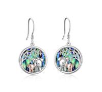 YFN Orecchini a forma di animale in argento Sterling, con graziosi animali, gioielli per compleanno, congratulazioni, amore, regalo per donne, mamma, nonna, Medio, Argento sterling, Non pietra