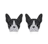 YFN Orecchini a forma di cane da donna, in argento Sterling 925, da appendere a forma di cucciolo