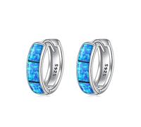 YFN Orecchini neri da uomo in argento sterling 925 con runa vichinga nera orecchini di compleanno per uomini e donne, Argento sterling, Zirconia cubica