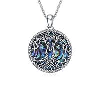 YFN Regali per Sorelle da Sorella, Gioielli in Argento Sterling con Collana con Ciondolo per Sorella Albero Della vita, Collane Regalo per Gioielli di Compleanno per Sorelle