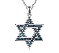 YFN Stella di Davide Collana in Argento Sterling Ciondolo di Tuchese Gioielli Regali per Donna Uomo