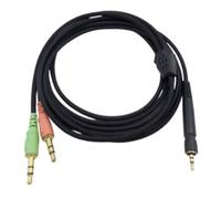 YFQAZXSW For Sennheiser for cuffie da gioco cavo da 3,5 mm 2,5 mm spina for gioco for un PC 373D GSP 350 GSP 500 sostituzione auricolare