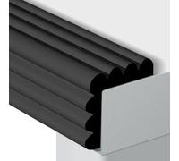 YFQYRB Universale Striscia di Protezione per Bordi Multifunzione Paraspigoli per Bambini Autoadesiva Striscia di Protezione del Bordo(Black,L 200cm(7ft))