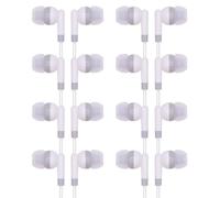 YFSFQS Bulk - Confezione da 200 auricolari per aula cablata, 3,5 mm, colore: Bianco
