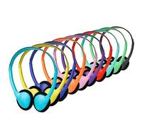 YFSFQS Confezione da 10 cuffie per bambini, per studenti scolastici e | Set di cuffie cablate per ragazzi che imparano online, jack da 3,5 mm, compatibili con Chromebook, laptop, PC, computer