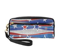 YFSGDLBN Astuccio per matite con stampa Patriotic Stars Strips, per il giorno dell'indipendenza, piccola borsa per il trucco