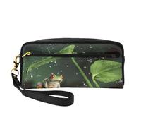 YFSGDLBN Astuccio per matite con stampa rana dell'albero della pace, piccola borsa per il trucco