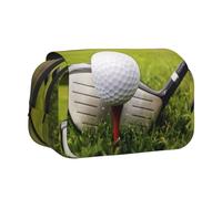 YFSGDLBN Astuccio per penne a conchiglia con stampa con pallina da golf