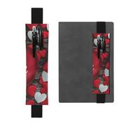 YFSGDLBN Astuccio portapenne in pelle stampata per San Valentino, Nero , Taglia unica, Portamonete