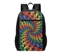 YFSGDLBN Bear Dancing Tie Dye zaino stampato 43,2 cm Travel Shoulder Daypack