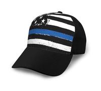 YFSGDLBN Blu Linea Sottile USA Bandiera Stampato Baseball Cap Sport Cappello Adulto Copricapo