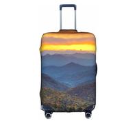 YFSGDLBN Blue Ridge Parkway Mountains - Copertura protettiva elasticizzata per valigie, bianco, L
