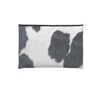 YFSGDLBN Borsa cosmetica riutilizzabile della borsa cosmetica stampata della pelle bovina