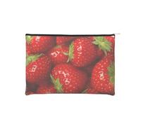 YFSGDLBN Borsa cosmetica riutilizzabile di carta stampata frutta rossa della fragola