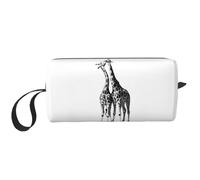 YFSGDLBN Borsa da viaggio portatile con stampa giraffa africana, bianco, Taglia unica