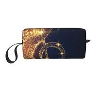 YFSGDLBN Borsa per il trucco con nota musicale dorata con stella lucida stampata