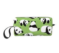 YFSGDLBN Borsa per il trucco con stampa panda verde
