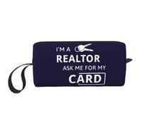 YFSGDLBN Borsa portatile da viaggio con scritta "I'm A Realtor Ask Me", bianco, Taglia unica