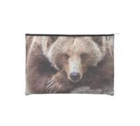YFSGDLBN Brown Bears - Borsa cosmetica riutilizzabile in carta stampata