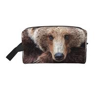 YFSGDLBN Brown Bears - Borsa da toeletta da viaggio portatile con stampa di orsi