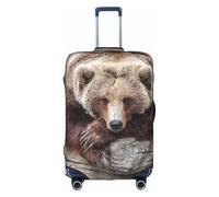 YFSGDLBN Brown Bears - Copertura protettiva elasticizzata per valigia, con stampa di orsi marroni, bianco, M