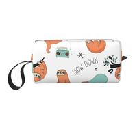 YFSGDLBN Brown Bradipo stampato Ricevi Bag Daily Storage Bag Makeup Bag