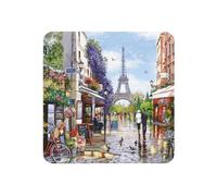 Yfsgdlbn Calamita da frigorifero con stampa della Torre Eiffel di Parigi Street Scene