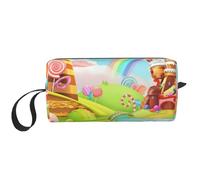 YFSGDLBN Candy Land - Borsa porta trucchi con stampa
