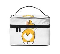 YFSGDLBN Carino Corgi Butt stampato Cosmetic Bag Storage Bag Makeup Bag