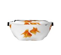 YFSGDLBN Carino Goldfish Stampato Crossbody Marsupio Daily Casual Borsa Petto, Nero , Taglia unica