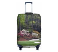 YFSGDLBN Copertura protettiva per bagagli elasticizzata stampata per campi da golf, bianco, L