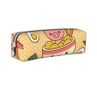 YFSGDLBN Delicious Sweet Ramen astuccio in pelle stampata astuccio portatile cancelleria sacchetto penna caso, bianco, Taglia unica, Portamonete