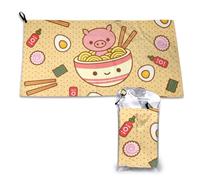 YFSGDLBN Delicious Sweet Ramen stampato Asciugamano ad asciugatura rapida 40,6 x 80 cm Asciugamano in microfibra