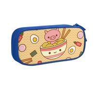 YFSGDLBN Delicious Sweet Ramen stampato grande capacità matita caso doppio astuccio portatile cancelleria sacchetto, Blu, Taglia unica, Portamonete