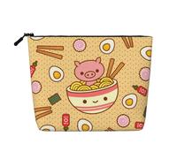 YFSGDLBN Deliziosa borsa per il trucco in canapa finta stampata con ramen dolce e dolce, borsa per cosmetici da viaggio, Nero , Taglia unica