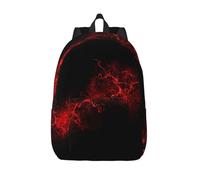 YFSGDLBN Explosion Burst - Zaino da viaggio in tela, con stampa nera e rossa, Nero , S