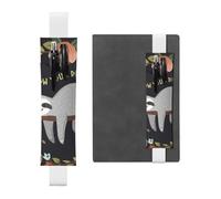 YFSGDLBN Follow Your Dreams - Astuccio portapenne in pelle stampata con bradipo, bianco, Taglia unica, Portamonete