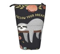 YFSGDLBN Follow Your Dreams - Astuccio telescopico con stampa bradipo