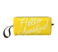YFSGDLBN Goodlooking Hello Sunshine Borsa da viaggio per cosmetici da viaggio stampata borsa da toilette borsa portaoggetti
