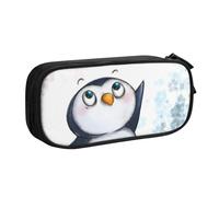 YFSGDLBN I Love Penguins - Astuccio portamatite, grande capacità, con stampa "I Love Penguins", astuccio portatile per cancelleria, Nero , Taglia unica, Portamonete