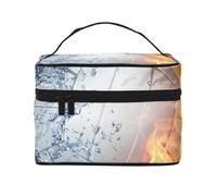 YFSGDLBN Ice and Fire Pallavolo Stampato Cosmetic Bag Storage Bag Makeup Bag
