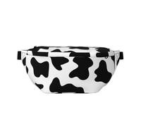 YFSGDLBN Marsupio a tracolla con stampa a pois di mucca, Nero , Taglia unica