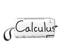 YFSGDLBN Matematica Geometria Geek Calcolo stampato Ricevi borsa portatile Viaggio Cosmetici Bag Toiletry Bag Storage Bag, bianco, Taglia unica