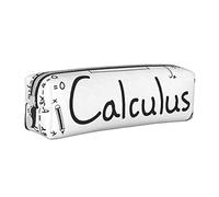 YFSGDLBN Math Geometry Geek Calculus stampato astuccio in pelle astuccio per cancelleria portatile astuccio portapenne, bianco, Taglia unica, Portamonete